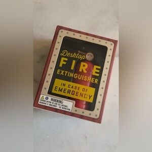 New in box desktop fire extinguisher incase of emergency ‼️ office gift new 🆘